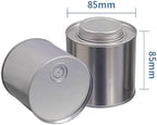 9 Pcs Silver Tinplate Coffee Bean Canister Airtight Tinplate Can Kitchen Canisters Tea Tin Can for Countertop Canister Sets - Image 2