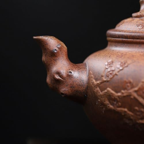 Tea Kettle Creative Home Use Golden Sand Plum Heralds Spring Smile Cherry Teapot Tea Room Kung Fu Tea Set Ceramic Tea Infuser - Image 3