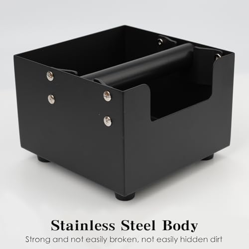 Espresso Knock Box, Stainless Steel Coffee Bag Container, With Steel Bracket And Noise Reducing Rubber Ring (M) - Image 7