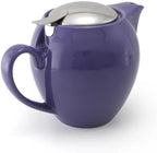 ZERO JAPAN Egg Plant Ceramic Teapot, Deep Purple, Japanese Teapot with Stainless Steel Lid and Removable Infuser, Made in Mino Japan, 19.6 oz - Image 2