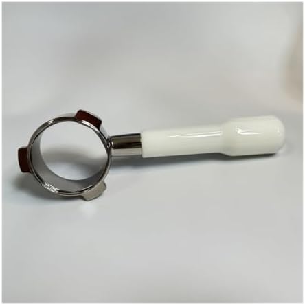 54mm 3-ear Naked Portafilter With BasketStainless Steel Bottomless Coffee Handle(ABS white,With 1 cup basket) - Image 2