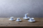 Narumi 9682-20894 Cup and Saucer Set, Milan, 5.3 fl oz (160 cc), Blue, Floral, Plum Blossoms, Chints, Mesh, Pair of Coffee Cups & Saucers, Wedding Gift, Made in Japan, Gift Box Included - Image 6