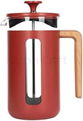 La Cafetière Pisa Stainless Steel Cafetière, Eight Cup, Red, Gift Boxed by La+Cafeti%C3%A8re