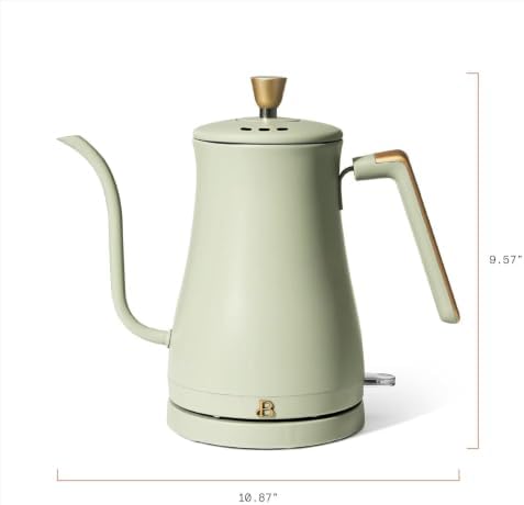 1-Liter Electric Gooseneck Kettle 1200 W, Drew Barrymore (Sage Green) - Image 2