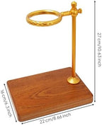 Coffee Stand Manual Dripper Holder Pour Over Rack Wooden Base Metal Support Adjustable Joint Stable Circle Suitable for home coffee corner modern style - Image 2