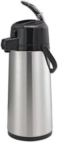 Service Ideas Eco-Air Airpot with Lever, 64.2oz, Glass Vacuum Insulated by ServiceIdeas