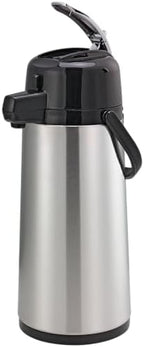 Service Ideas Eco-Air Airpot with Lever, 64.2oz, Glass Vacuum Insulated by ServiceIdeas