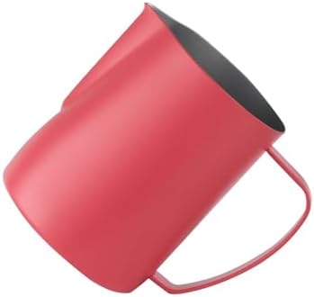 milk frothing pitcher Milk Jug 350/600ML Stainless Steel Frothing Pitcher Pull Flower Cup Coffee Frother Latte Art Foam Tool Coffeware for kitchen(350ml,Rose red) by Unknown