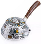 Tea Pots For Loose Tea Sterling Silver Side-handled Teapot, Fair Cup Kung Fu Tea Set, Gilt Silver Health-preserving Anti-scalding Teapot Tea Infuser Pot by Unknown