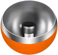 Upgraded Stainless Steel Espresso Knock Box Coffee Knock Box with Glass Lid and Magnetic Removable Knock Bar, Holds 20Double Espresso pucks & Coffee Grounds(Orange) by ORALION
