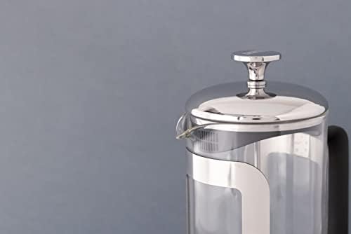 La Cafetière Roma 8 Cup Cafetière, Stainless Steel French Press Coffee Maker, 850ml Heat Resistant Cafetière with Fine-Mesh Filter, Ideal for Loose Tea and Ground Coffee, Dishwasher Safe - Image 3