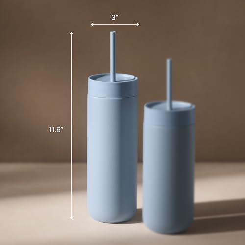 Fellow Carter Cold 20 oz Ceramic Lined Insulated Tumbler with Straw Lid - Image 4