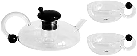 Teapot Glass Teapot with Removable Filter Open Fire Electric Pottery Stove Borosilicate Glass Kettle Coffee Maker Tea Maker by Unknown