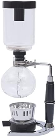 Siphon Syphon Coffee Maker Tabletop Glass Siphon Pot Syphon Coffee Maker Siphon Vacuum Coffee Maker Black (3 Cups(360ml)) - Image 4