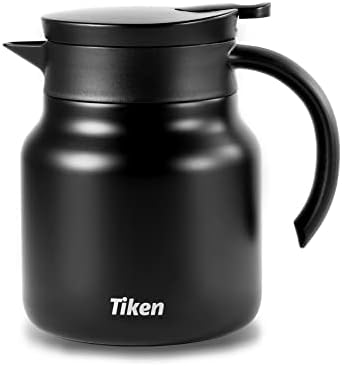 Tiken Coffee Server, 800ML (27 Oz) Thermal Coffee Carafe, Stainless Steel Insulated Vacuum Coffee Carafes For Keeping Hot - Matte Black - Image 2