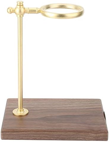 Coffee Filter Holder Storage, Wooden Brass Coffee Filter Holder Pour Over Coffee Maker Drip Filter Cup Rack Stand - Image 7