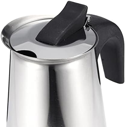 4/9 Cups Coffee Maker Pot Stainless Steel Mocha Espresso Latte WIth Electric stove Filter Moka Coffee Maker Pot for Kitchen (9 cups 450ML) - Image 7
