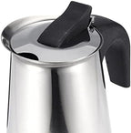 4/9 Cups Coffee Maker Pot Stainless Steel Mocha Espresso Latte WIth Electric stove Filter Moka Coffee Maker Pot for Kitchen (9 cups 450ML) - Image 7