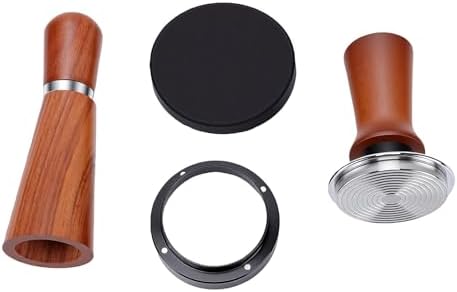 GOWENIC 51mm Coffee Accessories Kit, Spring Loaded Tamper, Needle Distributor, Dosing Funnel Ring for, 4 in 1 Barista Tools Set - Image 6
