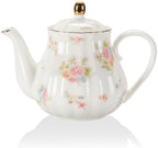 Sweejar 28FLOZ Royal Teapot with Infuser,Porcelain Tea Pot by Sweejarco1949