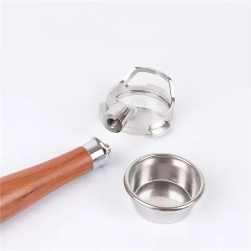 54MM Bottomless Hollow Portafilter,Compatible With Breville,878/870 / 880 Espresso Machine Stainless Steel Modified Handle Coffee Filter Tool(Black) - Image 5