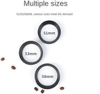 51/53/58mm Espresso Coffee Dosing Ring Coffee Filter Replacement Ring Espresso with 2 Cup 1 Cup Basket Needle Dosing Funnel 54mm(Silver,51MM) - Image 5