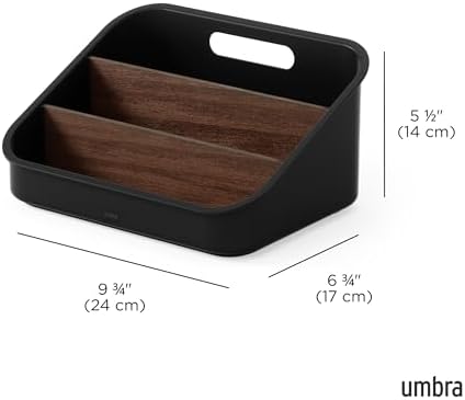Umbra Bellwood Packet Organizer, Pantry Storage for Sachets, Black/Walnut - Image 3