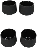 Ebros Gift Pack Of 4 Japanese Traditional Tetsubin Style Textured Surface Cast Iron Tea Cups Teacups Drinkware Tea Service Far East Decorative Accent (Black Modern Kokuyo) - Image 2