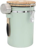 SEWACC Airtight Coffee Bean Container 1.8l with Stainless Steel Lid and Scoop, Vacuum-sealed Food Storage Canister for Coffee Grounds, Tea, and Dried Food Preservation by SEWACC