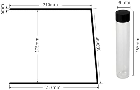 Single Dose Coffee Bean Storage Tubes, Coffee Bean Container, with 4 Pcs Glass Tubes, Capacity 45g, Pipe Cover Magnetic Attraction, for Coffee Bean Cellars - Image 5