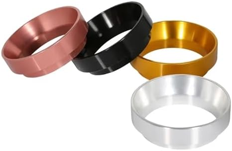 Aluminum Smart Coffee Dosing Ring for Beer Mug Coffee Powder Tool Espresso Barista for 51 53 54 58MM Coffee Filter Tamper Dosing Funnel 54mm(Black) - Image 4