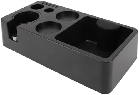 Espresso Coffee Tamping Station Knock Box, Multifunctional Coffee Filter Tamper Holder Portafilter Stand for Home Kitchen Cafe Bar, Sturdy ABS Plastic Coffee Tamper Station Base - Image 5