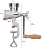 Manual Coffee Grinder With Hand Crank Clamp Mill Bean Grinder Burr Coffee Maker Kitchen Grinder Stainless Steel Washable Build With Wooden Handle - Image 7
