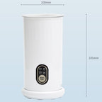 Milk Foam Machine, Magnetic Drive, Efficient Whipping, 304 Stainless Steel Inner Tank, 360-degree Rotating Base, Three-dimensional Vortex Foaming, Enjoy Fine Milk Foam with Ease - Image 2