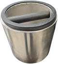 Rattleware Counter Knock Box Stainless Steel Espresso Grounds Bin w/Skirt by rattleware