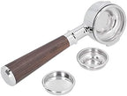58MM Coffee Machine Handle Bottomless Filter Holder Portafilter Coffee Maker Parts Accessory (E61 alloy - A black rosewood (gift box)) - Image 7
