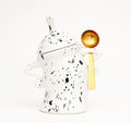Sassy Canister With Attitude - Funny Ceramic Airtight Storage Canister for Coffee Sugar Tea, Unique Kitchen Decor & Housewarming Gift(Black and white) by Unknown