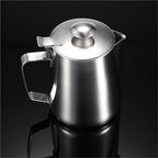 Milk Frothing Pitcher Stainless Steel Milk Frothing Pitcher With Lids Steam Coffee Barista Kettle Cream Cup Jug(950ml) - Image 4