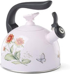 Lenox 897923 Butterfly Meadow Colors Tea Kettle, 2.6 Quarts, Pink - Image 3