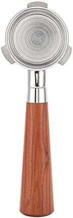 Bottomless Portafilter Coffee Machine Handle, Stainless Steel Filter Holder Basket Replacement Tool, Ergonomic Wooden Handle for Espresso Extraction, Barista Accessory for Home and (54mm rosewood) - Image 2