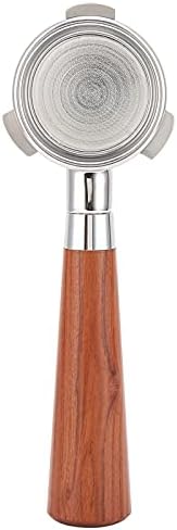 Bottomless Portafilter Coffee Machine Handle, Stainless Steel Filter Holder Basket Replacement Tool, Ergonomic Wooden Handle for Espresso Extraction, Barista Accessory for Home and (54mm rosewood) - Image 2