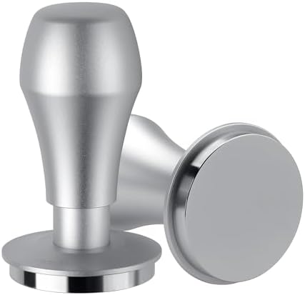 Normcore 53.3mm Coffee Tamper V4.1 with Click Sound Feedback, Spring Loaded Tamper With Stainless Steel Flat Base, Compatible with 54mm Breville Sage Espresso Machine Portafilter, Silver by NORMCORECOFFEETOOLS