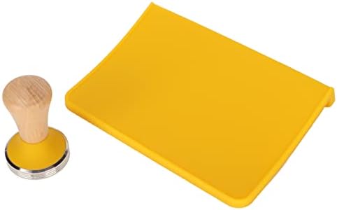Tamping Mat Set - Silicone Coffee Tamper Pad for Home & Office with Beech Handle, 2pcs (51mm / 2.01in Tamper) - Image 6
