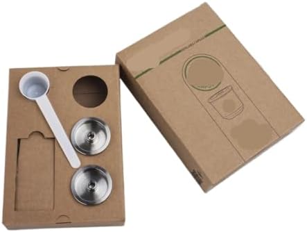 Compatible With Illy，X/Y TYPE Coffee Machine Metal Stainless Steel Coffee Capsule,Refillable Capsule Pod Resuable Filter Cup Fit(2 capsule) by Unknown