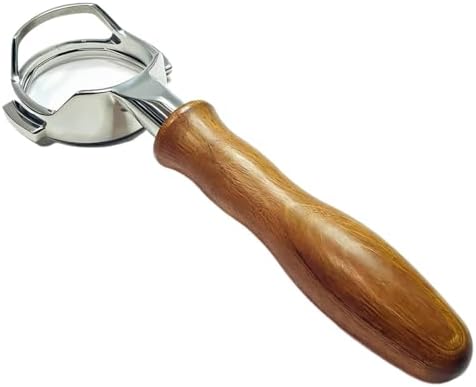 58mm E61 Bottomless Portafilter Handle Barista Brewing Tool For Espresso Machines Replacement(Wood j) by Unknown