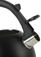 Mr. Coffee Clarefield 2.4 Qt Whistling Tea Kettle – Matte Black Stovetop Water Kettle with Lid, Heat-Resistant Nylon Handle and Knob, Stainless Steel Trim - Image 4