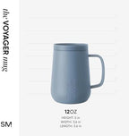 Simple Modern Voyager Signature Mug | Travel Coffee Tumbler with 360° Lid and Handle | Ceramic-Lined Insulated Stainless Steel Iced Cold Brew Cup | 12oz, Blue Dune - Image 6