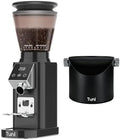 Tuni G1 Conical Burr Coffee Grinder with Coffee Knock Box, Black by Tuni