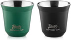 Bincoo Stackable Espresso Cups Set,2 Pack Double Wall Stainless Steel Insulated Espresso Shot Cups for Coffee Machines, Unbreakable and Stackable,2.7oz by Bincoo