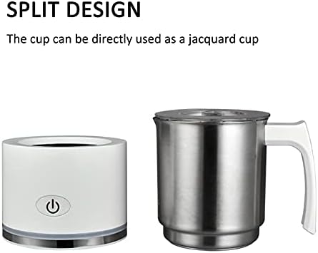 AIZYR Electric Milk Frother - Automatic Milk Foam Maker Hot or Cold Milk Steamer with One-Button Operation for Coffee, Hot Cocoa, Latte,Black,110V - Image 6